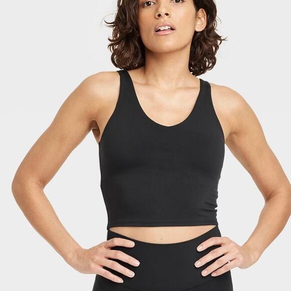 Women’s FLEX V- NECK TANK SPORTS BRA Size XS -Active Wear All In Motion NWT - Picture 12 of 13